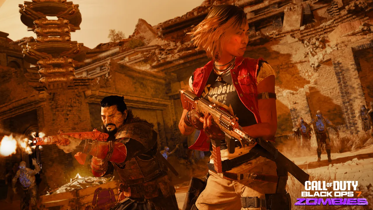 Official Black Ops 7 Zombies screenshot: the Mars Survival map