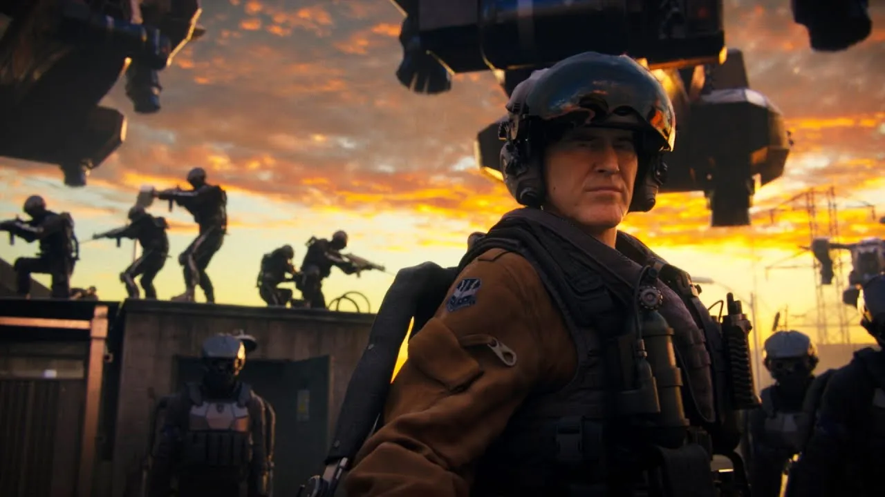 Still from “Official Call of Duty®: Advanced Warfare – Exo Zombies Carrier Trailer”