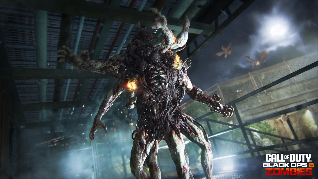 Official Black Ops 6 Zombies in-game screenshot of an Amalgam on Terminus